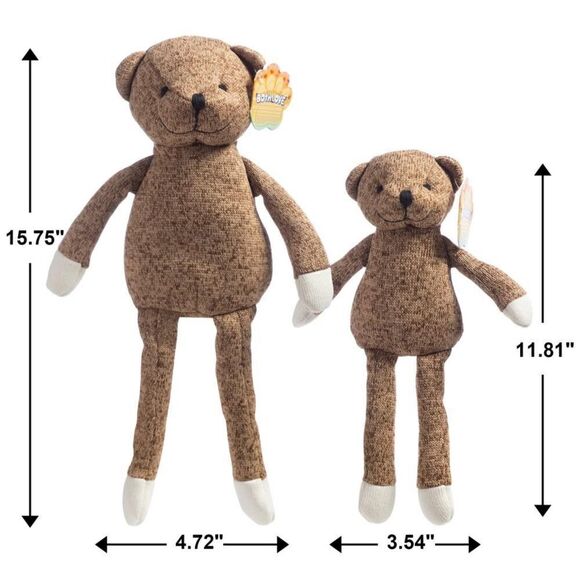 Stuffed Animal Bears for Babies, Kids, Brown Bear 2pcs - Picture 2 of 5